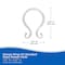 Kenney Mfg Rust-Proof Plastic Shower Curtain Double Hooks, Set of 12, Clear KN61211V2 - alternate 5